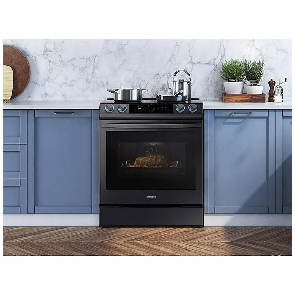 Samsung NE63T8911SG/AC 30" 6.3 cu. Ft. Smart Induction Slide-in True Convection Range with Smart Dial & Air Fry NE63T8911SG/AC - Brand New - Open Box