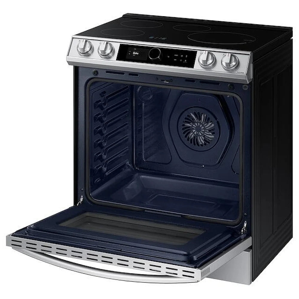 Samsung NE63T8911SS/AC 30" 6.3 cu. Ft. Smart Induction Slide-in True Convection Range with Smart Dial & Air Fry - Brand New - Open Box