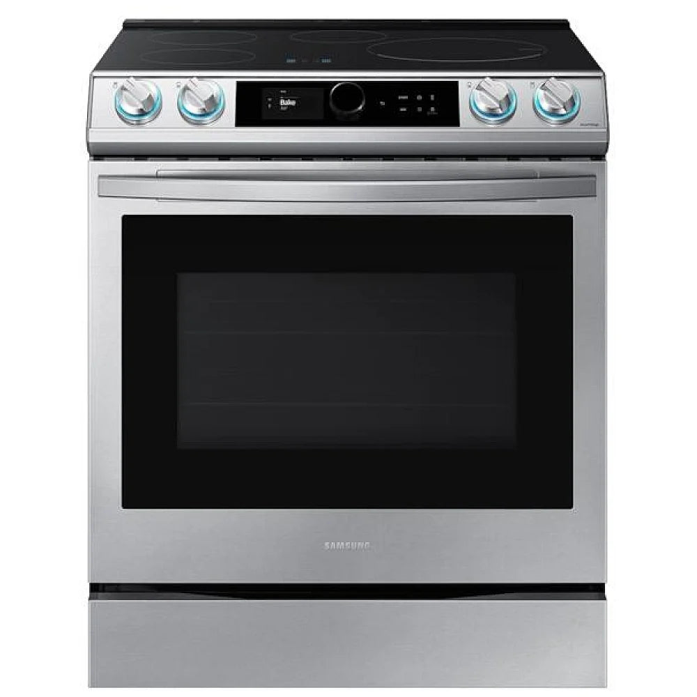 Samsung NE63T8911SS/AC 30" 6.3 cu. Ft. Smart Induction Slide-in True Convection Range with Smart Dial & Air Fry - Brand New - Open Box