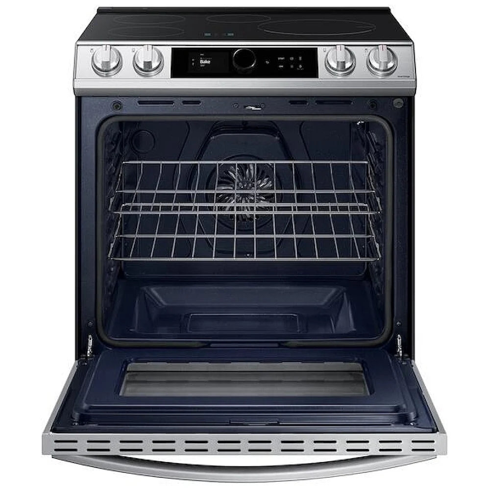 Samsung NE63T8911SS/AC 30" 6.3 cu. Ft. Smart Induction Slide-in True Convection Range with Smart Dial & Air Fry - Brand New - Open Box