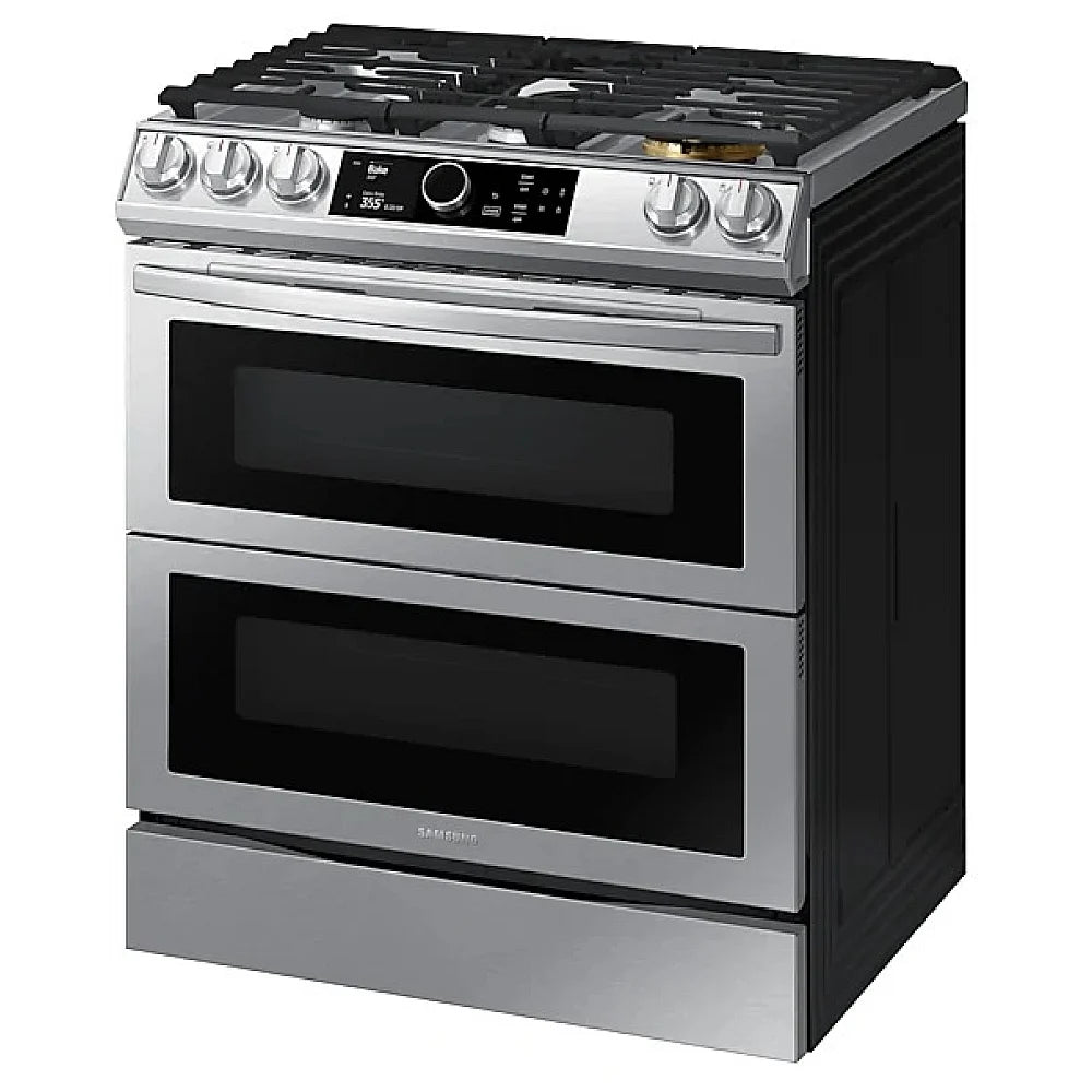 Samsung NY63T8751SS/AC 30" 6.3 cu. Ft. Smart Dual Fuel Slide-in True Convection Range with & Air Fry - Brand New - Open Box