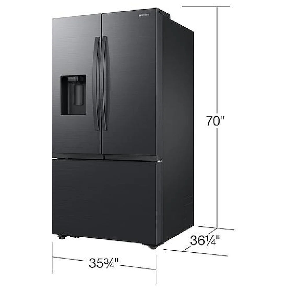 Samsung RF32CG5400MTAA 36" 3-Door Fridge with Ice/water dispenser and Freezer Ice Maker - Brand New - Open Box
