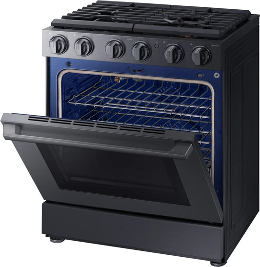 Samsung 5.8 cu. ft. 30" Gas Chef Collection Pro Range NX58M9960PM/AA Brand New - Open Box