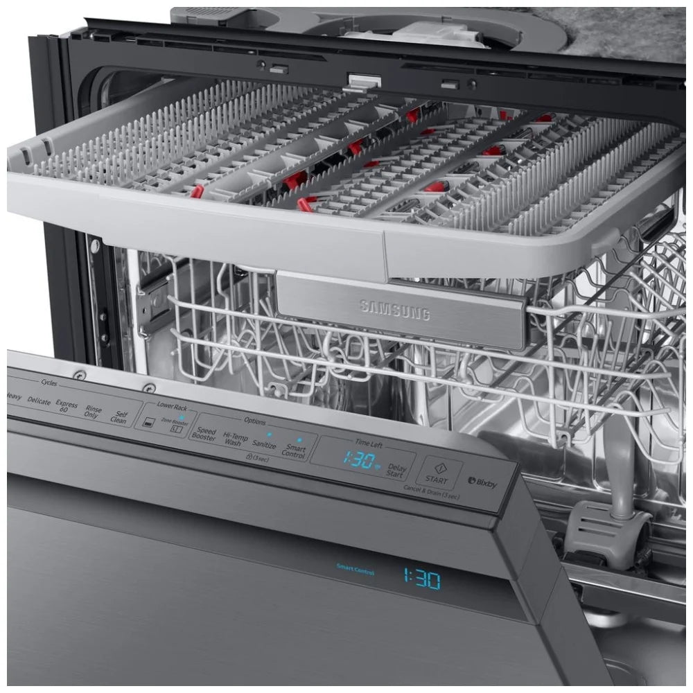Samsung DW80R9950US/AC Smart Linear Wash 39 dBA Dishwasher with 3rd Rack - Brand New - Open Box