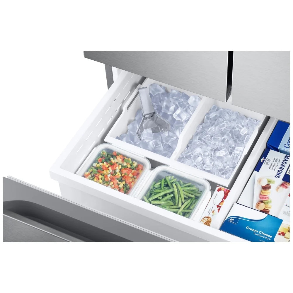 Samsung RF25C5151SR/AA 33” 3-Door French Door Refrigerator with Dual Auto Ice Maker - Brand New - Open Box