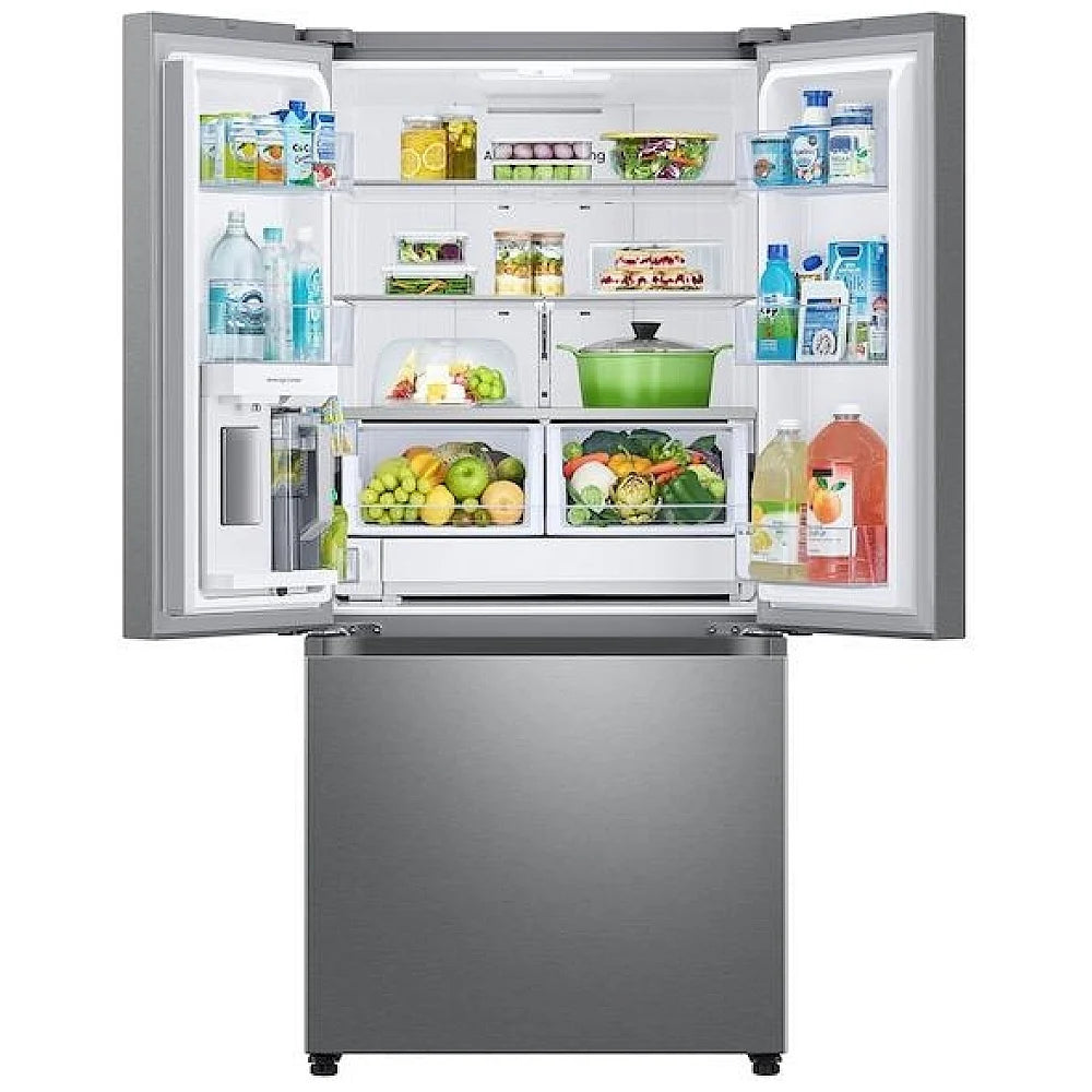 Samsung RF25C5551SR/AA 33” 3-Door French Door Refrigerator with Beverage Center™ & AutoFill Water Pitcher - Brand New - Open Box
