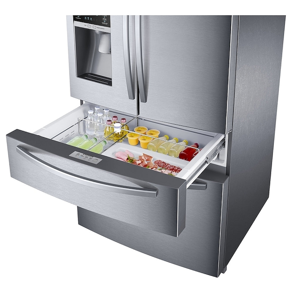 Samsung RF25HMIDBSR/AA 33" 4-Door French Door Refrigerator with Twin Cooling Plus™ and Flex Zone™ - Brand New - Open Box